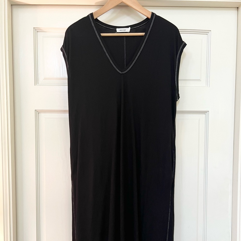 MOD REF MIDI DRESS BLACK